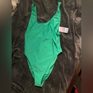 Forever 21 Green one piece swimsuit size medium
